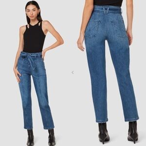 Hudson | Utility Straight Ankle Jean, Tie Waist, size 38